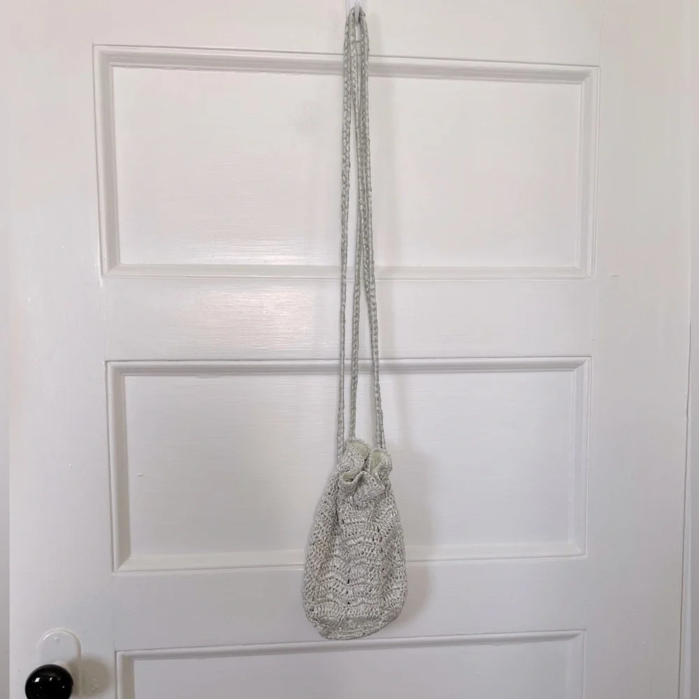 LOVESHACKFANCY Karelia Macrame Style Bag - Mint - New With Tags - Picture 4 of 8